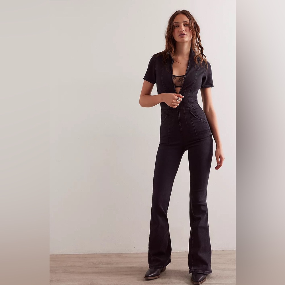 NWT  Free People We The Free Jayde Flare Jumpsuit